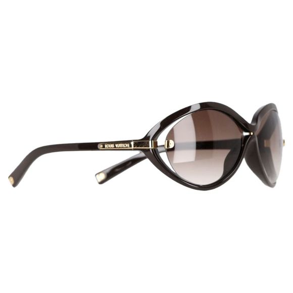 Louis Vuitton Daphne Oval Sunglasses in Brown Acetate - Picture 2 of 8